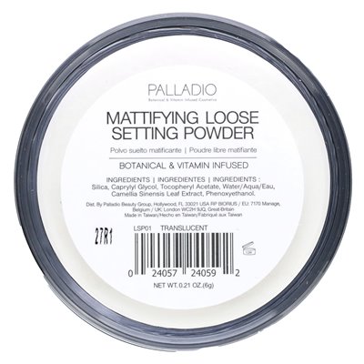 Palladio, 4ever + Ever, mattierendes loses Puder mit grünem Tee, durchscheinend, 0,21 oz (6 g)