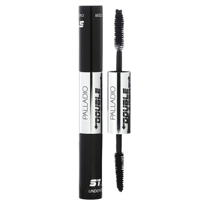 Palladio, Dual Purpose Mascara, Jet, 0.19 fl oz (5.5 ml)