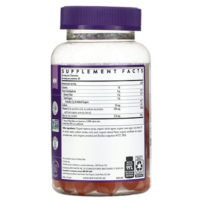 New Chapter, Immunabwehr Vitamin C+, Zitrus, 60 Gummibärchen