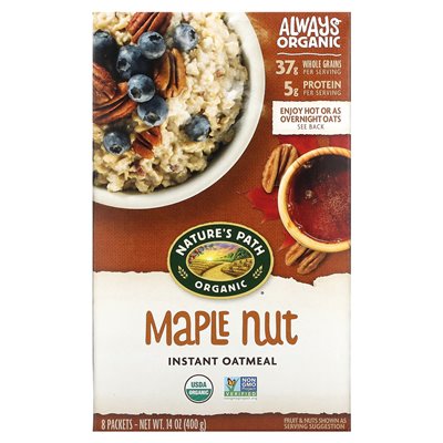Nature's Path, Organic Instant Fakeal, Nut Mal, 8 pakietów, 14 uncji (400 g) Nature's Path, Organic Instant Fakeal, Nut Mal, 8 pakietów, 14 uncji (400 g)