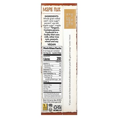 Nature's Path, Organic Instant Fakeal, Nut Mal, 8 pakietów, 14 uncji (400 g) Nature's Path, Organic Instant Fakeal, Nut Mal, 8 pakietów, 14 uncji (400 g)