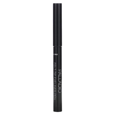 Palladio, fel-tip Eyeliner Pen, Jet Black ELF01, 0,037 Fl Oz (1,1 ml)