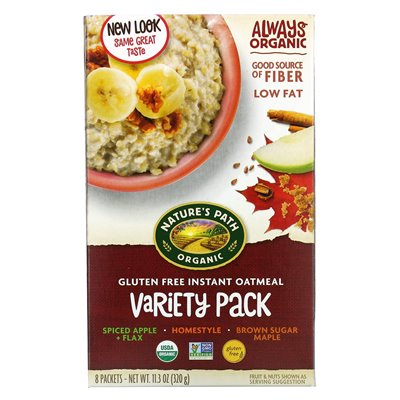 Nature's Path, Bezglutenowy błysk owsiany, Variety Pack, 8 pakietów, 11,3 uncji (320 g) Nature's Path, Bezglutenowy błysk owsiany, Variety Pack, 8 pakietów, 11,3 uncji (320 g)