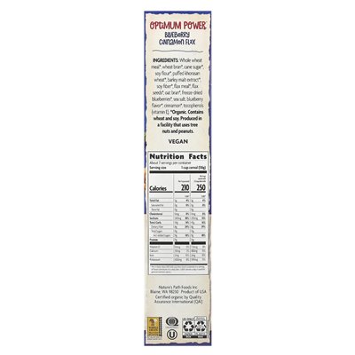 Nature's Path, Organic Optimum Power® Cereal, Blueberry Cinnamon Lelx, 14 uncji (400 g)