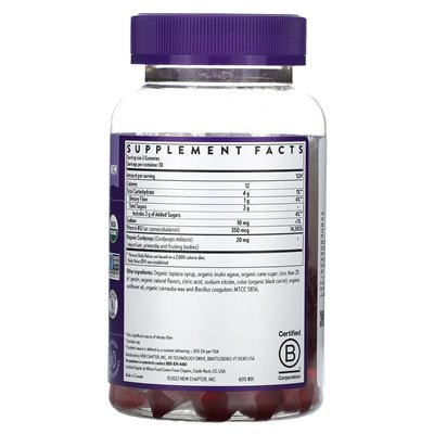 New Chapter, Cellular Energy Vitamin B12+, Raspberry, 350 mcg, 60 Flavored Gummies