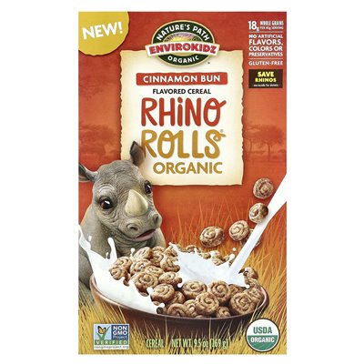 Nature's Path, EnviroKidz, Organic Ahathed Flakes, Rhino Rolls®, 9.5 oz (269 g)