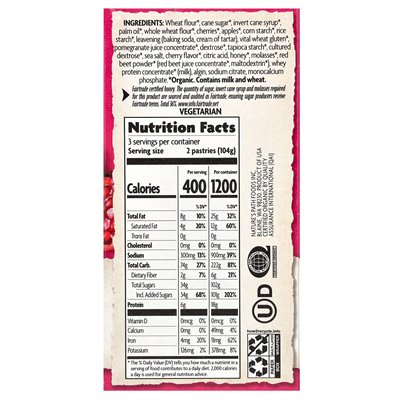 Nature's Path, Organic Flaved Tooster Pastries, Frosted Cherry Granat, 6 ciastek, 11 uncji (312 g) Nature's Path, Organic Flaved Tooster Pastries, Frosted Cherry Granat, 6 ciastek, 11 uncji (312 g)