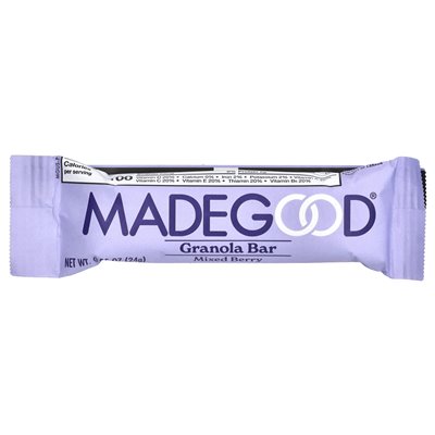 MadeGood, granola bar, mixed berry, 6 bars, 0.85 oz (24 g)