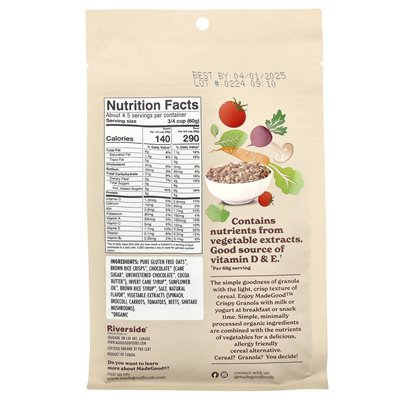 MadeGood, knuspriges Müsli, Kakao, 10 oz (284 g)