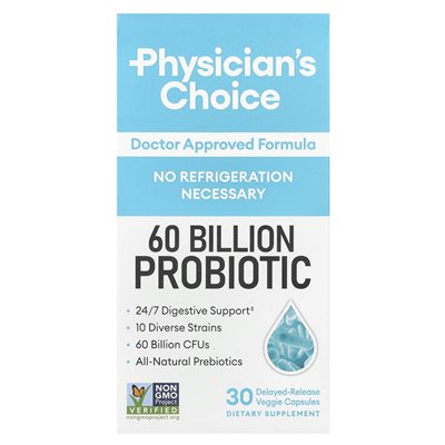 Doctor's Choice, 60 Milliarden Probiotika, 30 vegetarische Kapseln mit verzögerter Wirkung