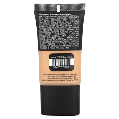 Palladio, Powder Finish Foundation, Vanilla PFS03, 0.91 Fl Oz (27 ml)