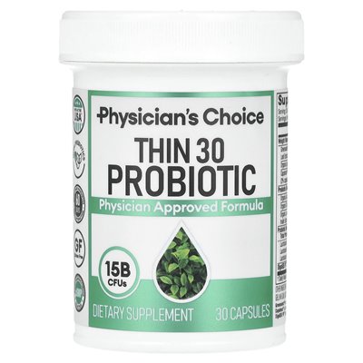 Doctor's Choice, Thin 30 Probiotics, 15 Milliarden KBE, 30 Kapseln