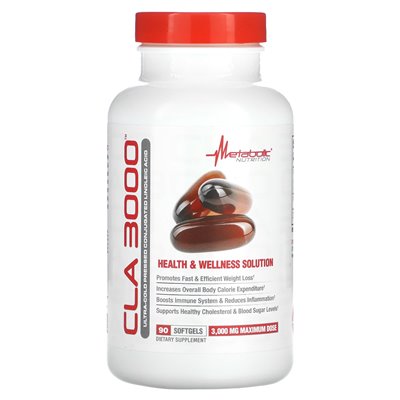 Metabolic Nutrition, CLA 3000, 3000 mg, 90 softgels (1000 mg per softgel) Metabolic Nutrition, CLA 3000, 3000 mg, 90 softgels (1000 mg per softgel)