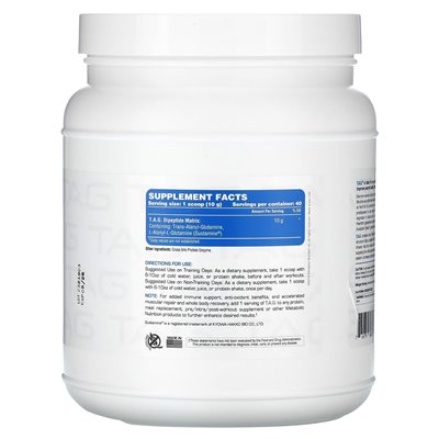 Metabolic Nutrition, T.A.G., niezmienione, 400 g Metabolic Nutrition, T.A.G., niezmienione, 400 g