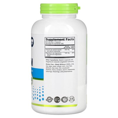 Nutribiotic, niezbędne, magnez wapnia, 250 kapsułek Nutribiotic, niezbędne, magnez wapnia, 250 kapsułek