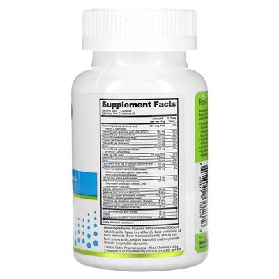 Nutribiotic, Essentials, Multi Witaminy i minerały, 90 kapsułek