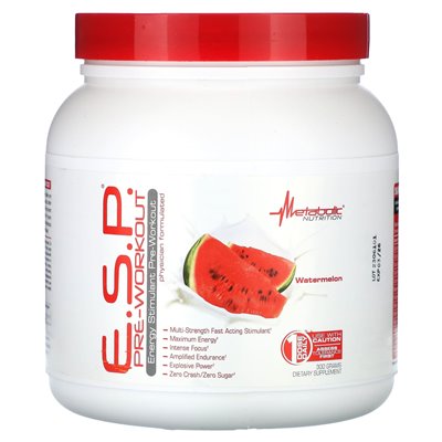 Metaboliczne odżywianie, E.S.P.Przedtrening, arbuz, 300 g Metaboliczne odżywianie, E.S.P.Przedtrening, arbuz, 300 g
