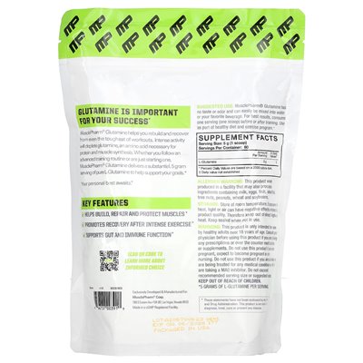Mięsieńpharm, niezbędne, glutamina, niezmienna, 0,66 funta (300 g) Mięsieńpharm, niezbędne, glutamina, niezmienna, 0,66 funta (300 g)