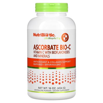 Nutribiotyk, odporność, askorbinian Bio-C, witamina C z bioflawonoidami i minerałami, 16 uncji (454 g)
