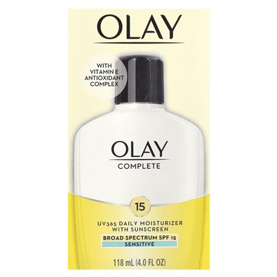Olay, Complete, UV365 Tägliche Feuchtigkeitscreme mit Sonnenschutz, LSF 15, Sensitiv, 4 fl oz (118 ml)