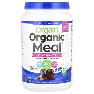 Orgain, Organiczny Posiłek, Wszystko w Jednym Proszku Odżywczym, Kremowy Czekoladowy Deser, 2.01 lbs (912 g) Orgain, Organiczny Posiłek, Wszystko w Jednym Proszku Odżywczym, Kremowy Czekoladowy Deser, 2.01 lbs (912 g)