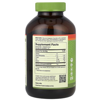 Nutrex Hawaii, Pure Hawaiian Spirulina, Powder, 16 oz (454 g)