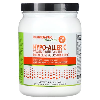 NutriBiotic, Immunity, Hypo-Aller C, Vitamin C with Calcium, Magnesium, Potassium & Zinc, 2.2 lb (1 kg) NutriBiotic, Immunity, Hypo-Aller C, Vitamin C with Calcium, Magnesium, Potassium & Zinc, 2.2 lb (1 kg)