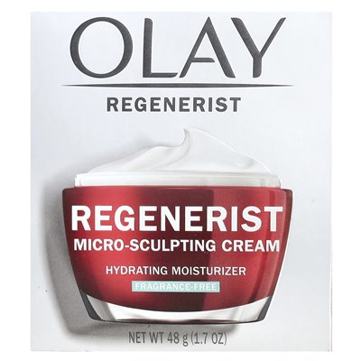 Olay, Regenerist, Micro-Sculpting Cream, Fragrance Free, 1.7 oz (48 g)