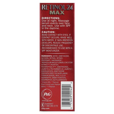 Olay, regenerysta, retinol 24, nocna surowica, bez zapachu, 1,3 fl oz (40 ml)