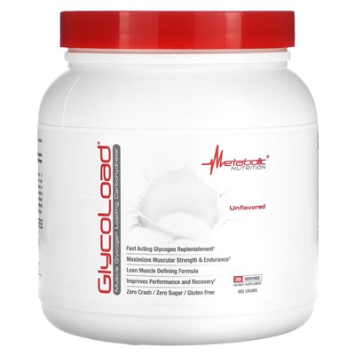 Metabolic Nutrition, GlycoLoad, Unflavored, 600 g Metabolic Nutrition, GlycoLoad, Unflavored, 600 g
