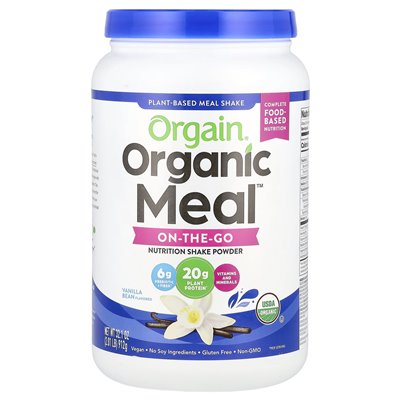 Orgain, Organiczna Posiłek, Wszystko w jednym proszku odżywczym, Waniliowy Fasolka, 2,01 funtów (912 g) Orgain, Organiczna Posiłek, Wszystko w jednym proszku odżywczym, Waniliowy Fasolka, 2,01 funtów (912 g)