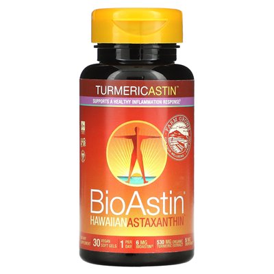 Nutrex Hawaii, Turmericastin, BioAstin Hawajski Astaksantyna, 30 Wegańskich Miękkich Żelów Nutrex Hawaii, Turmericastin, BioAstin Hawajski Astaksantyna, 30 Wegańskich Miękkich Żelów