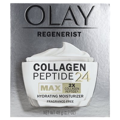 Olay, regenerysta, peptyd kolagenowy 24 nawilżający krem ​​nawilżający, bezzapachowy, 1,7 uncji (48 g)