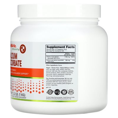 Nutribiotyk, odporność, askorbinian wapnia, 2,2 funta (1 kg)