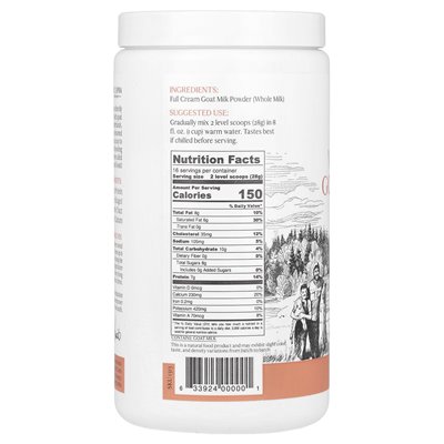 Mt. Capra, whole goat milk, 1 lb (453 g)