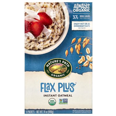 Nature's Path, Organic Instant Fakmeal, Flax Plus, 8 packets, 14 oz (400 g)