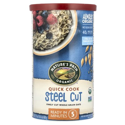 Nature's Path, Organic Whole Grain Oats, Quick Steel Cut, 24 oz (680 g)