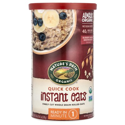Nature's Path, Bio-Instant-Haferflocken zum schnellen Kochen, 18 Unzen (510 g) Nature's Path, Bio-Instant-Haferflocken zum schnellen Kochen, 18 Unzen (510 g)