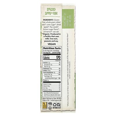 Nature's Path, Organic Gluten Free Wireless Oatmeal, Seasoned Apple + Lelx, 8 Packets, 11.3 oz (320 g)