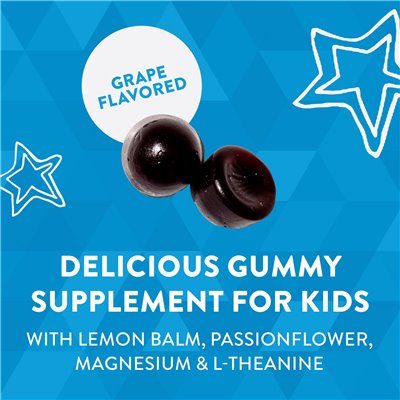 Nature's Way, Dzieci, fajne, spokojne i zebrane, w wieku 8 lat, winogrona, 40 gumzy Nature's Way, Dzieci, fajne, spokojne i zebrane, w wieku 8 lat, winogrona, 40 gumzy