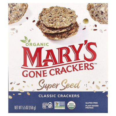 Mary's Gone Crackers, Bio-Supersamen-Cracker, Klassisch, 5,5 Unzen (156 g)