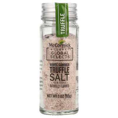 McCormick Gourmet Global Selects, White Summer Truffle Salt z Francji, naturalnie aromatyzowany, 3 uncje (85 g)