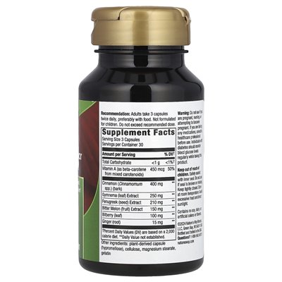 Nature's Way, Wsparcie cukru we krwi, 90 kapsułek