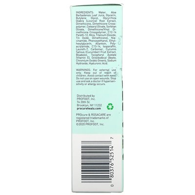 Proce, Proture, Rosacare, hydrogel cream, 2 fl oz (60 ml)