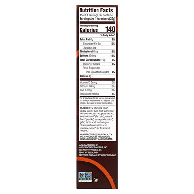 Mary's Gone Crackers, Mary's Gone Cheeze Plant Crackers, Cheddar, 4,25 Unzen (120 g)