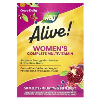 Nature, Alive! Complete Women's Multivitamin, 50 Tablets