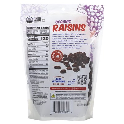 Made in Nature, Organic Raisins, 12 oz (340 g)