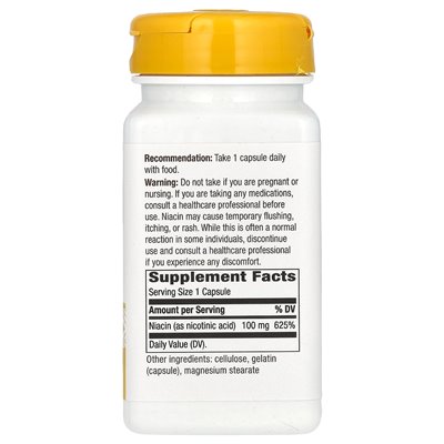 Nature's Way, niacyna, 100 mg, 100 kapsułek