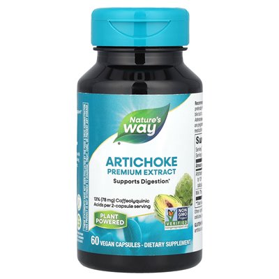 Nature's Way, Artischocke, Premium-Extrakt, 60 vegane Kapseln