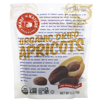 Hergestellt in der Natur, getrocknete Bio-Aprikosen, ausrangierte und abgefallene Bäume, 6 oz (170 g)